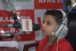 The youngest radio presenter is Hassan Hamid